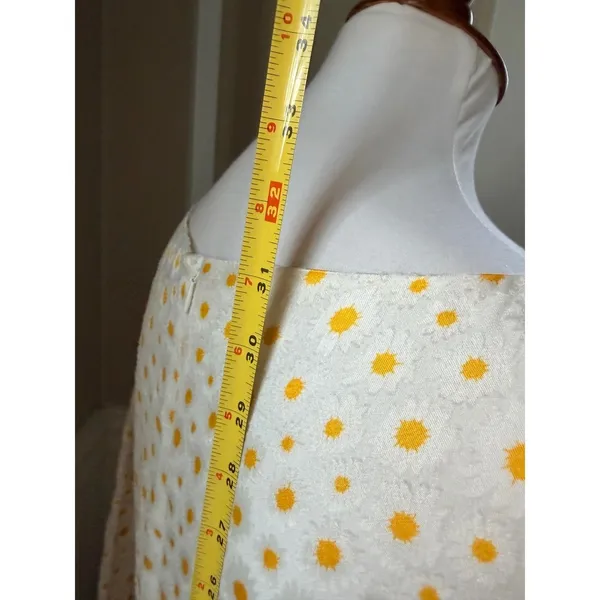 Staud Juniper Daisy Floral Mini Dress Square Neck Balloon Sleeve Size 10 - Image 7
