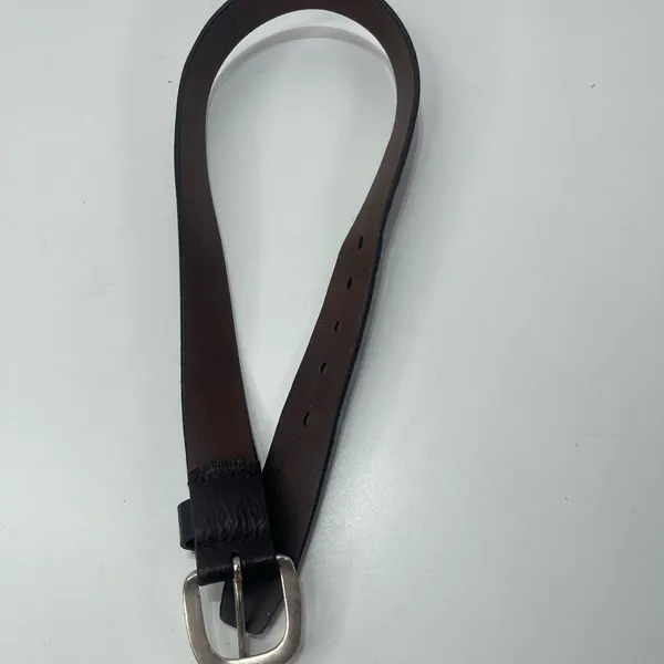 Arizona Jeans Vtg Dark Brown Leather Work Belt Women XS 31'' Casual - Image 5