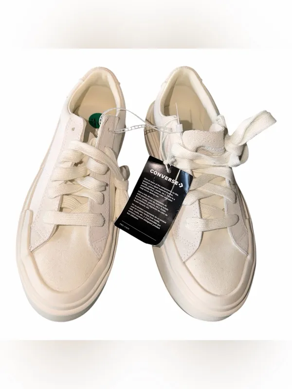 NEW Converse CTAS Cruise OX Womens Canvas Platform Sneakers White Egret SZ-9 - Image 11