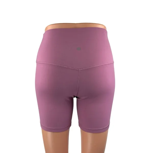 Lululemon Women's Purple Pink Mid Rise Yoga Workout Athletic Biker Shorts Size 6 - Image 3