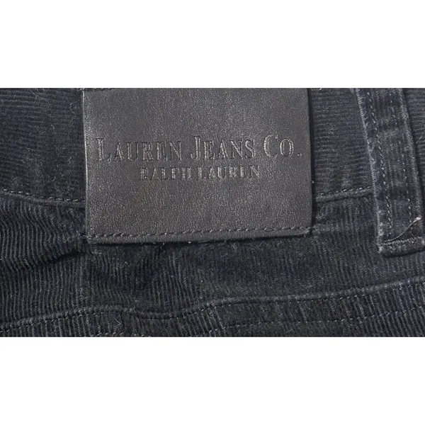 LAUREN Ralph Lauren Classic Straight‎ Black Corduroy Jeans Women's Size 10 - Image 4