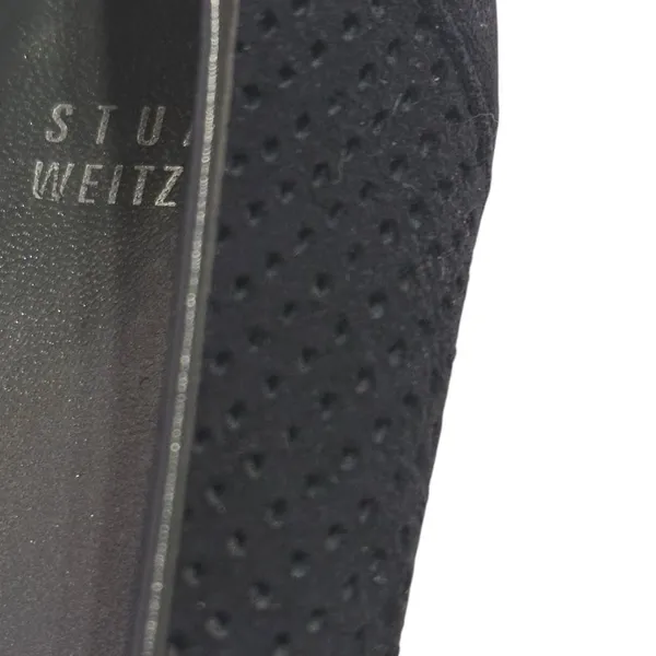 Stuart Weitzman Black Suede Kitten Hill Pumps Size 8 Nwot - Image 11