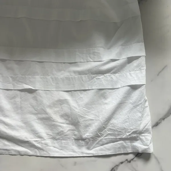 J. Crew Square Neck Ruffle Maxi Dress White Sz 14 FINAL PRICE - Image 9