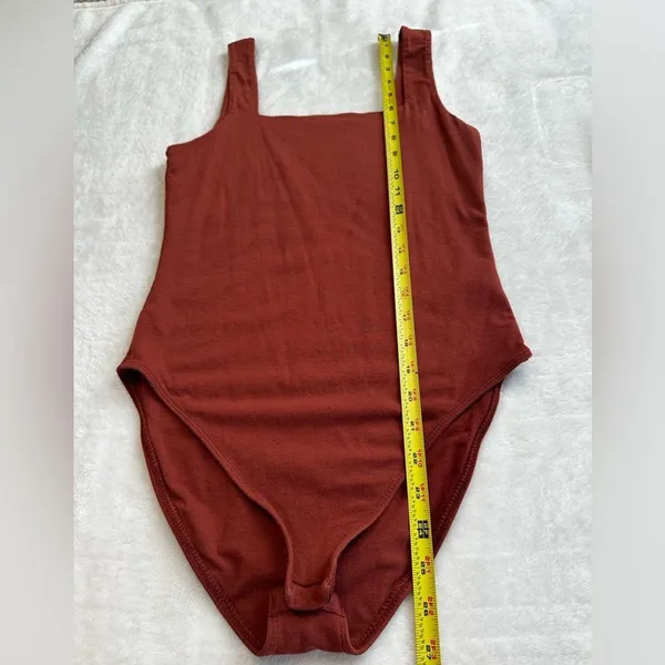 Old Navy Rust Sleeveless Square Neck Bodysuit XS - Image 5