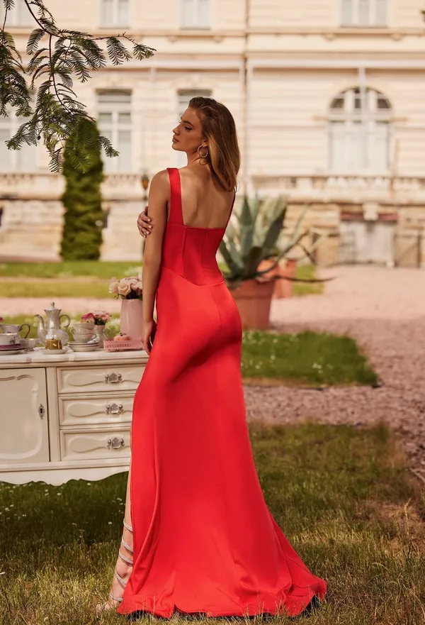 Alamour the Label Taylor Bustier Mermaid Gown Dress Red - Image 2