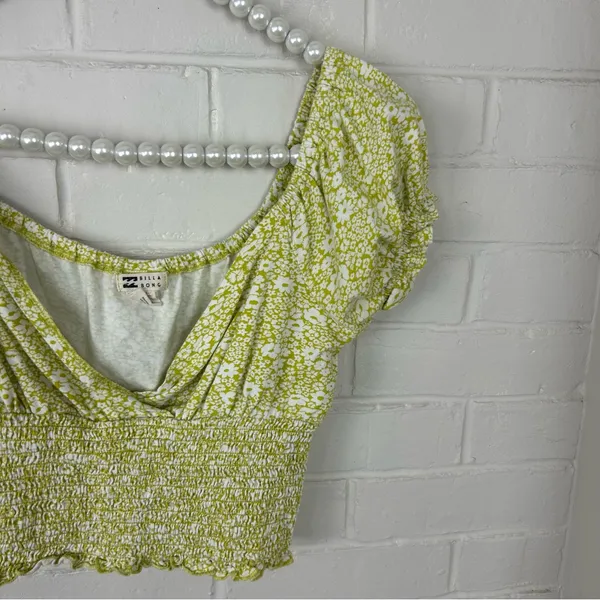 Billabong Floral Print Crop Top Size S - Image 4