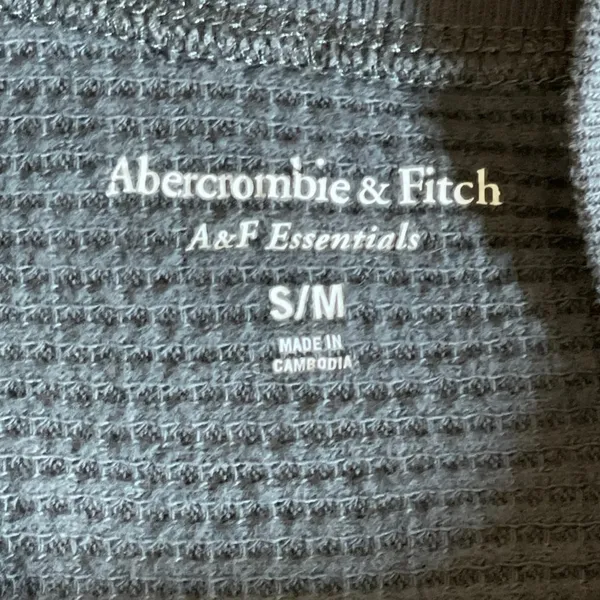 Abercrombie & Fitch Gray Batwing Sleeve Crop Poncho Sweatshirt Sweater Top S/M - Image 5