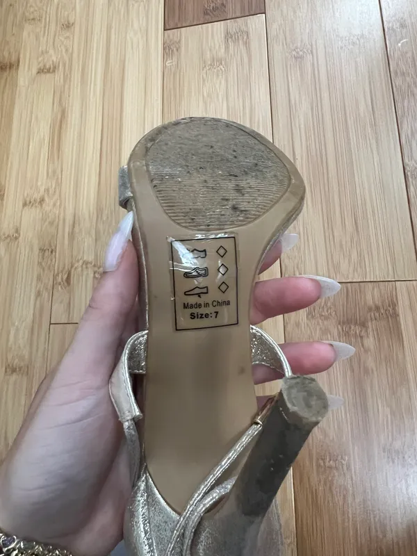 Lulus Gold Heels - Image 6