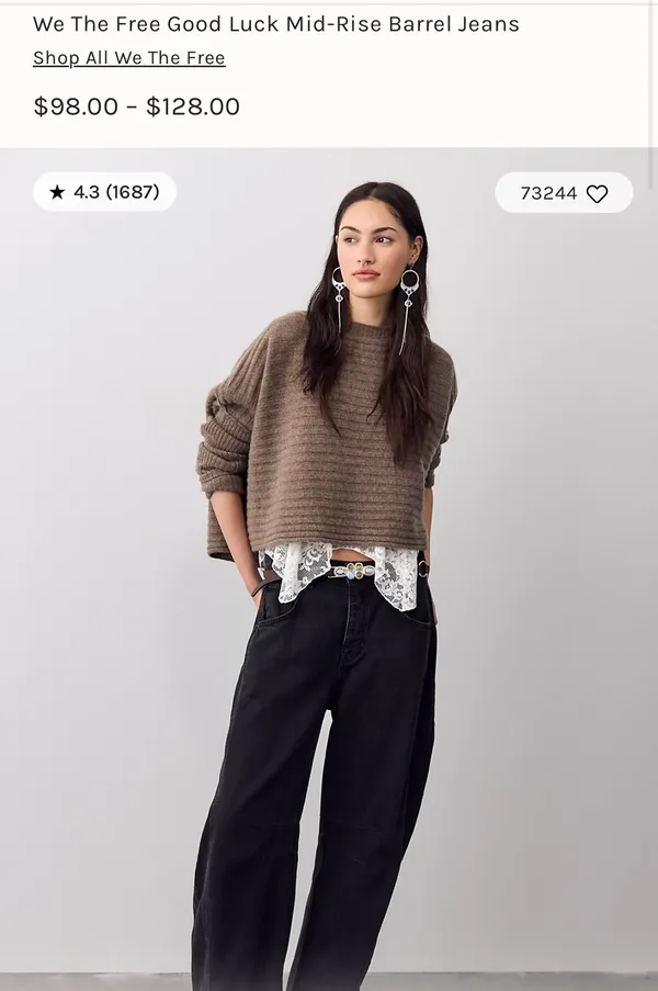 Free People Good Luck Barrel Jeans We The Free - Image 4