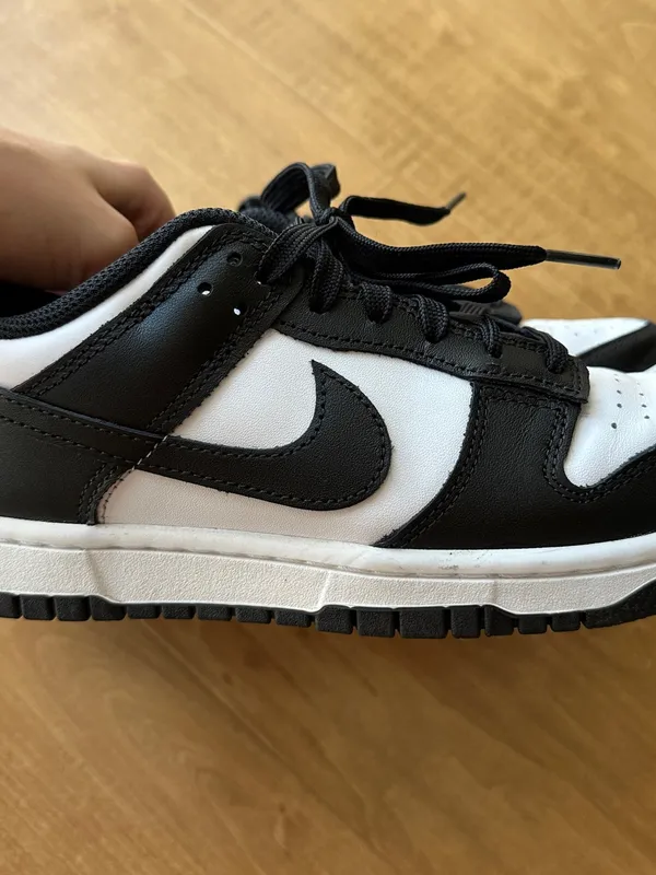 Nike Women’s Dunk Low Retro Sneakers, Black/White, Panda Color, Size 8 - Image 13