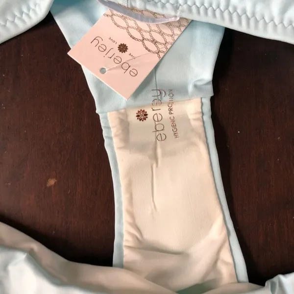 NWT Eberjey Light Blue Coco Cielo Bikini Bottoms L - Image 7