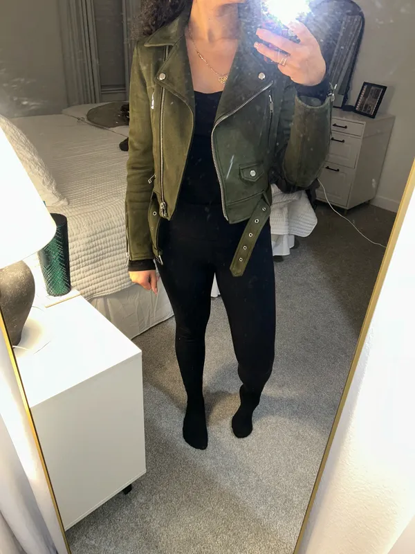 ZARA Moto Jacket Biker Suede  - Image 6