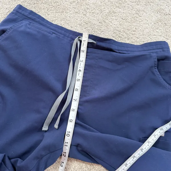 Figs Women’s High Waisted Yola Skinny Scrub Pants Pull On in Navy L - Image 11