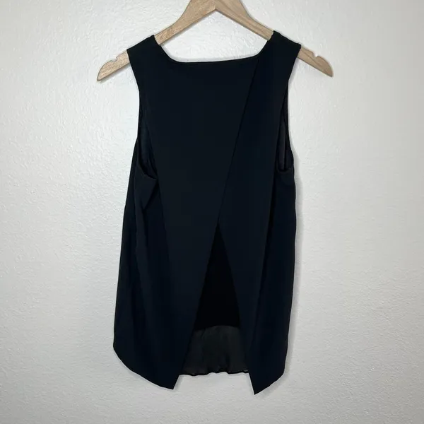 Rag & Bone Black Sleeveless blouse Layered Asymmetrical Hem Top M - Image 7