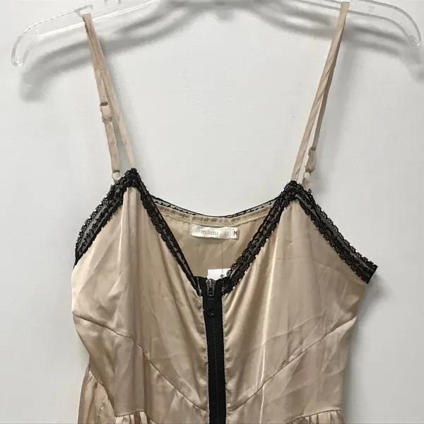 New with Stains Millau 100% Silk Front Zip Dress - Image 2
