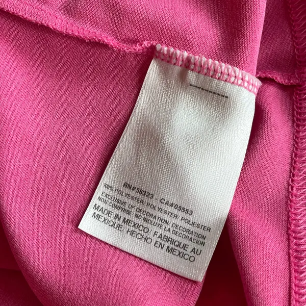 Nike Women’s Dri-FIT Long Sleeve Athletic Shirt Pink Crew Neck Size M - Image 7