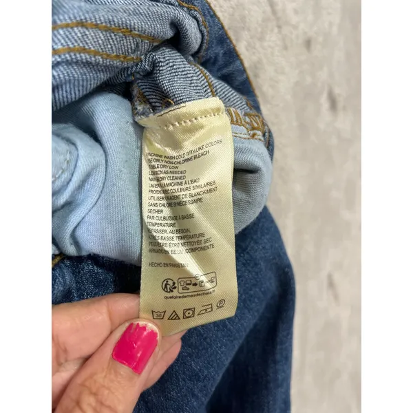 Pilcro Barrel Leg Jeans Blue Denim Women’s Size 25 Modern Effortless Cool Girl‎ - Image 7