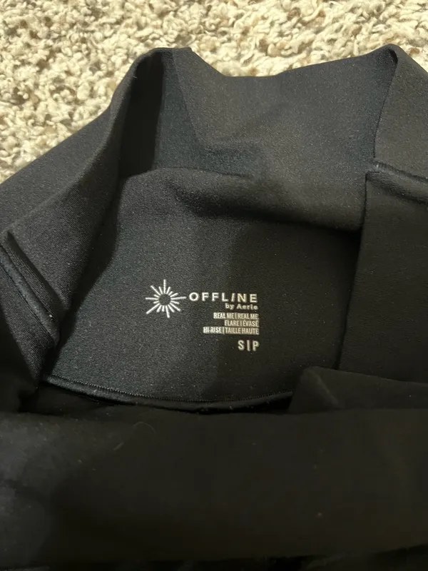 Aerie High rise crossover flare leggings black - Image 3