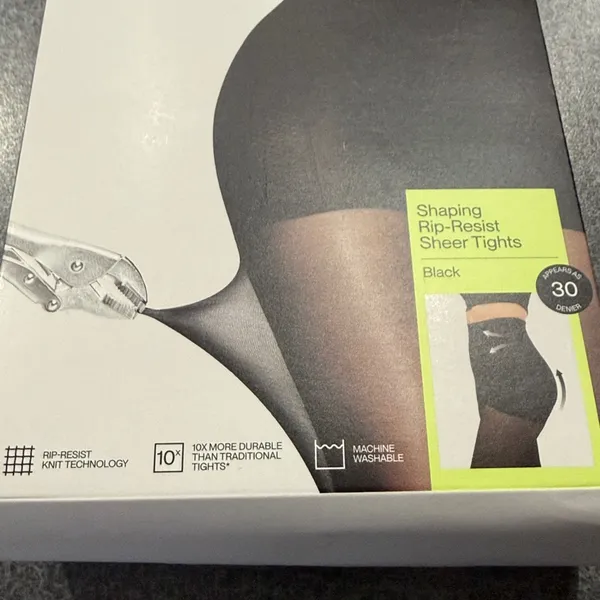 Sheertex Classic Sheer‎ Rip-Resist Shaping Tights NWT Size Medium - Image 6
