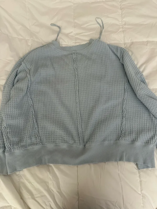 American Eagle Blue Sweater Knit - Image 4