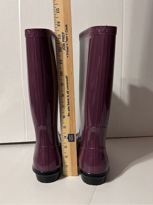 UGG Women's Plum Gloss Rain Boots size 7 - Image 7