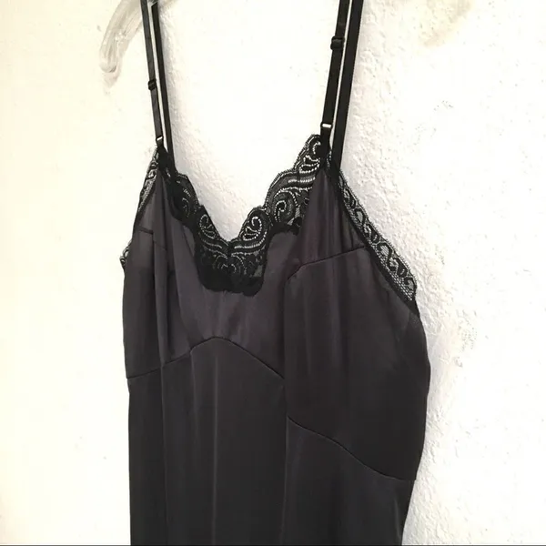 ‎Vintage black chemise slip dress 34* - Image 5