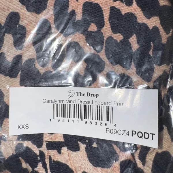 The Drop Caralynmirand Leopard Print Tiered V‎ Neck Mini Dress XXS - Image 6