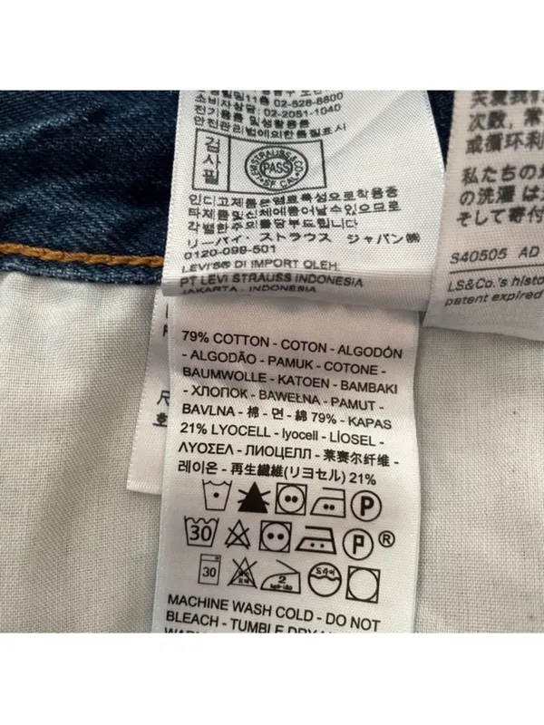 $108 Levi’s Woman’s Premium Loose Wide Leg Denim Jeans,Size 27 - Image 10