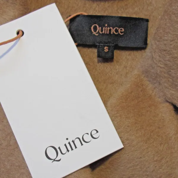 NWT Quince Double-Faced Merino Wool Trench Coat in Caramel S - Image 4