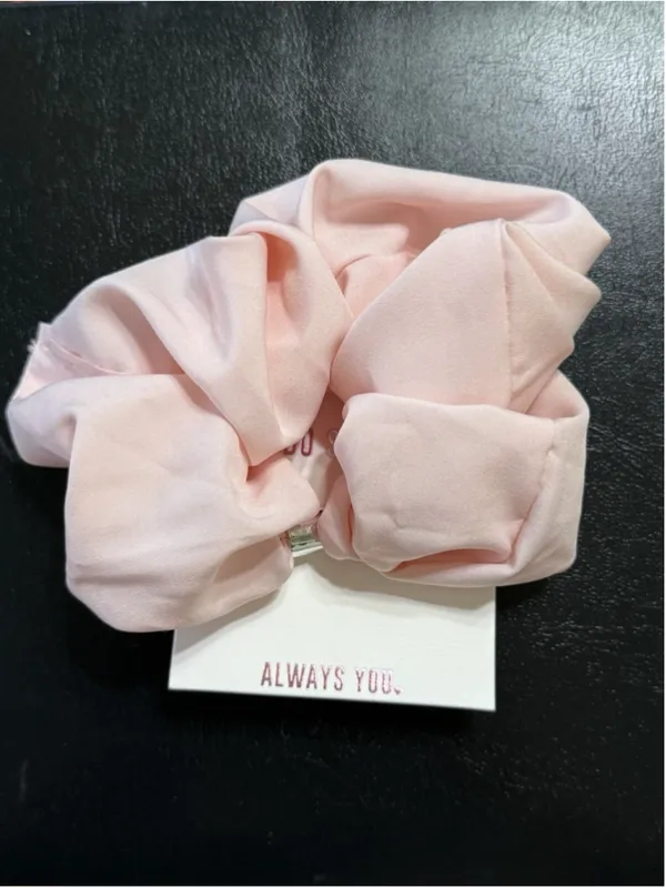 Always You Pink Large Scrunchie Hair Tie New - Image 2