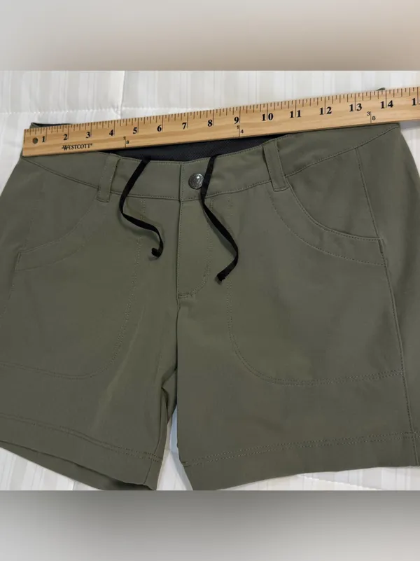 Patagonia Olive Green Happy Hike Shorts Size 2 - Image 5