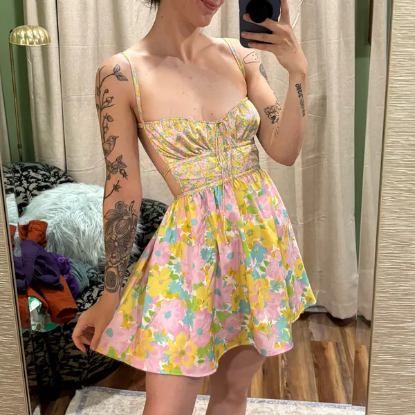 For Love & Lemons Emily Backless Mini Dress - Image 3