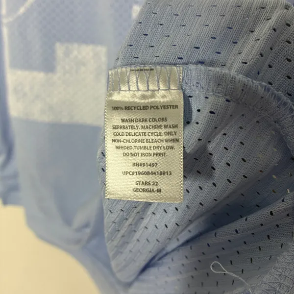State of Mine Light Blue Georgia 22 Mesh Jersey Short Sleeve Womens Medium - Image 5