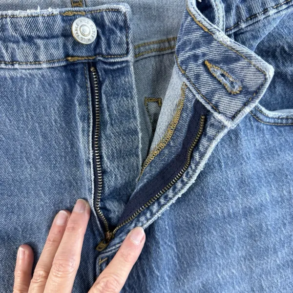 WILD FABLE Plus 18W Baggy Blue Jeans Highest Rise Busted Knees Pants Grunge Punk - Image 6