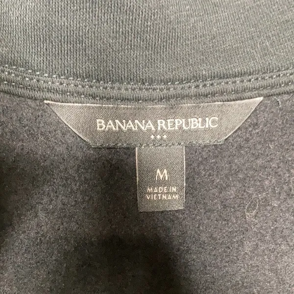 Banana Republic factory half‎ zip sweatshirt bubble sleeves size medium - Image 4
