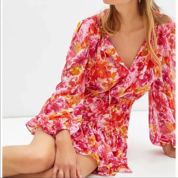 Anthropologie + MISA Los Angeles Clementine Ruffled Floral Dress NWT - Image 2