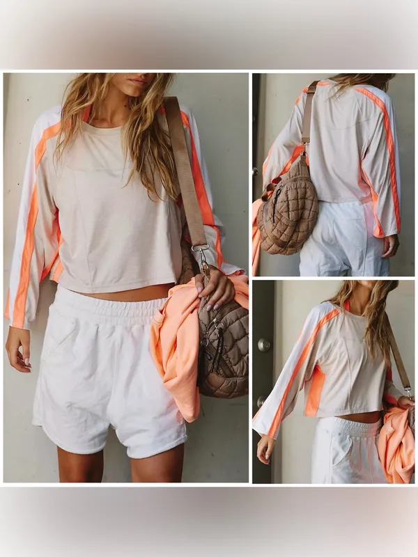 NWOT Free People FP Movement Go For The Goal Long Sleeve - Home Plate Combo - XS - Image 2