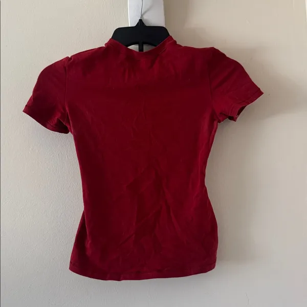 Skims Red Cotton Jersey Round-neck Stretch, Size Xsmall, $78 - Image 2