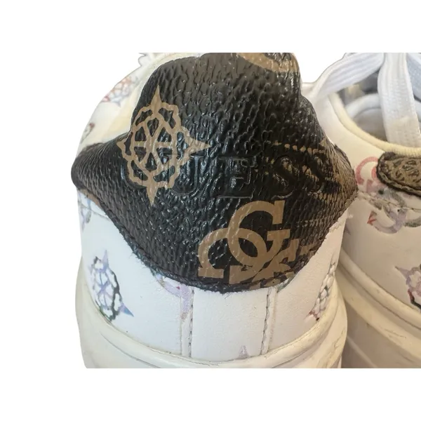 GUESS Denesa Platform Sneakers Chunky Treaded Shoes Womens Size 6 Casual White - Image 3