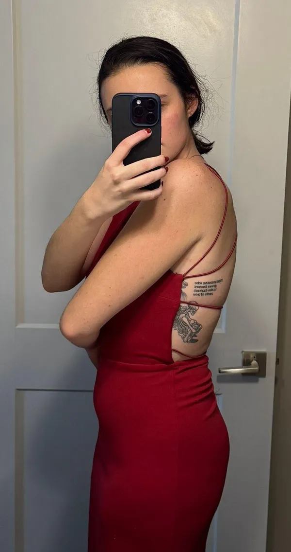 Windsor Red Formal Maxi Dress - Image 3