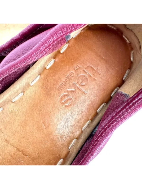 Tieks Burgundy Plum Leather Ballet Flats Foldable Size 7 Preppy Quiet Luxury - Image 6