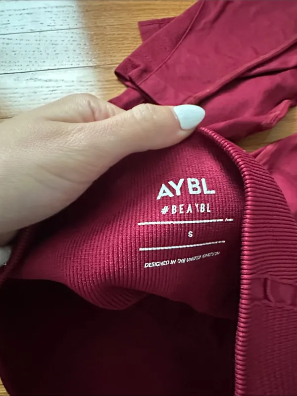 AYBL Burgundy  Active Leggings - Image 4