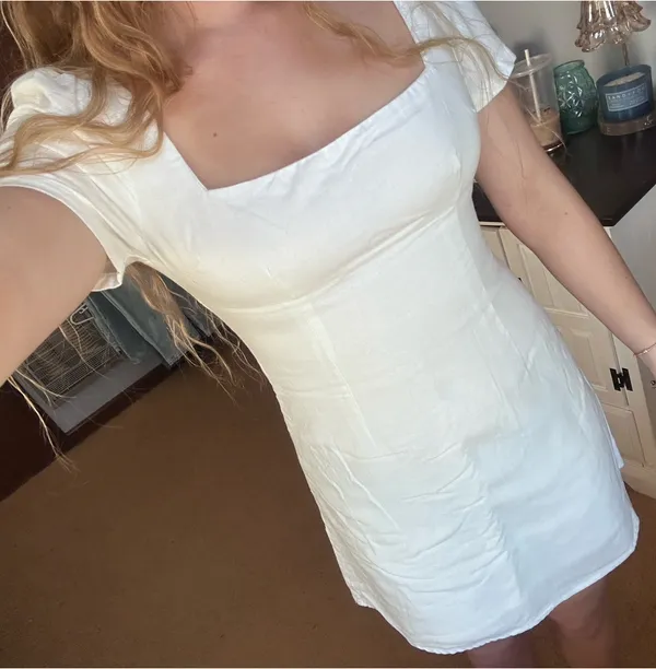 Princess Polly White Summer/Spring Dress  - Image 7