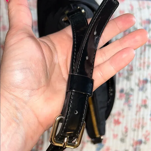 Vintage Kate Spade Nylon Black Crossbody Bag - Image 4