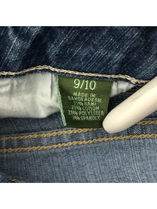 U.S. Polo Assn. Womens Blue Denim Jeans Size 9/10 Low Rise Straight Leg - Image 9