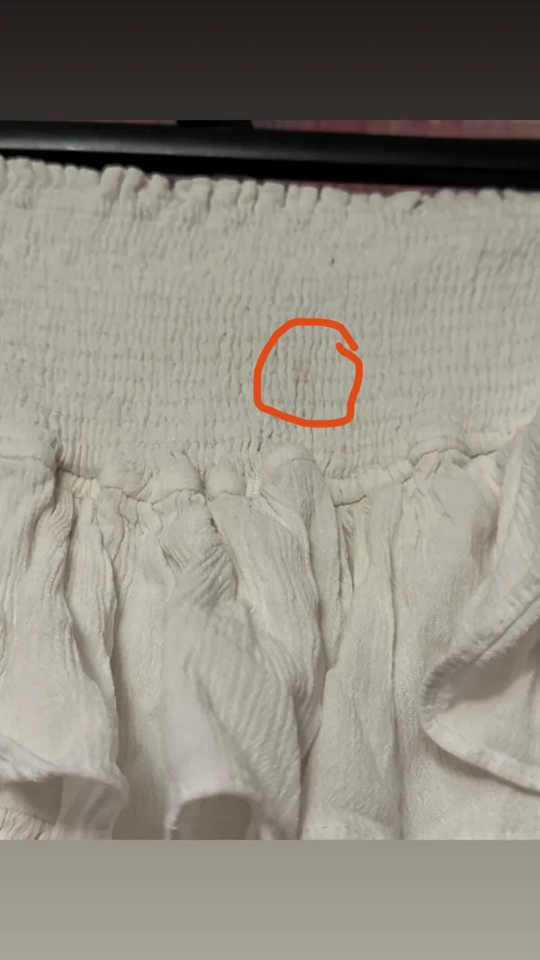 White Ruffle Skirt With Built In Shorts - Image 4