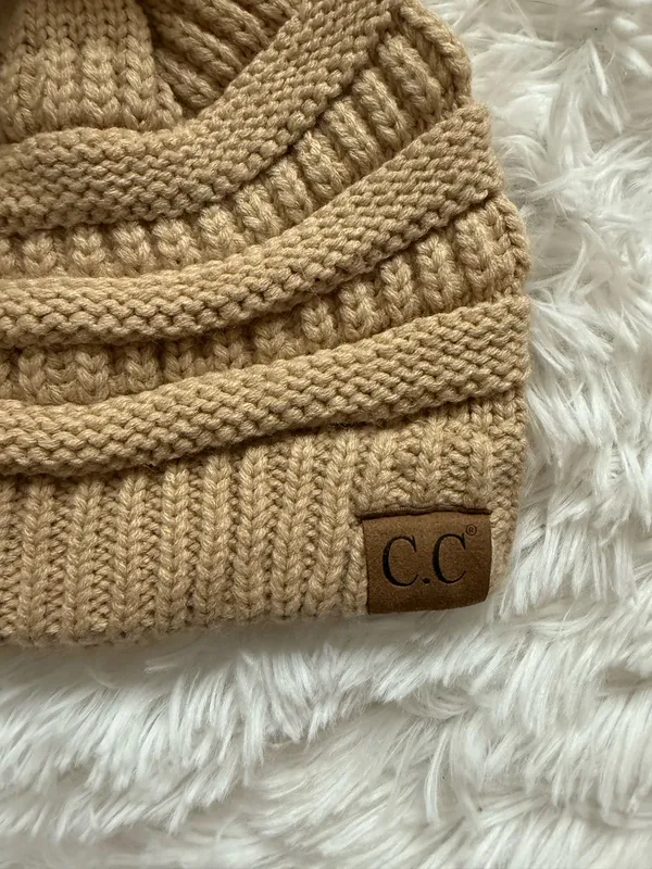 C.C. Beanie with Pom - Image 2