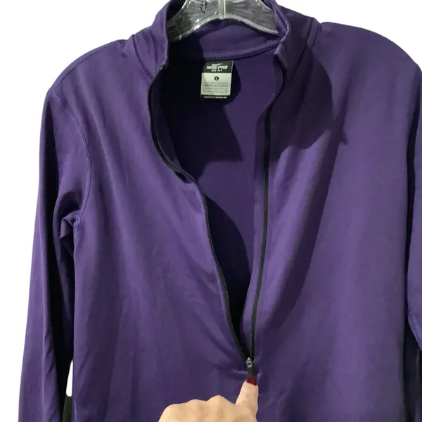 Nike Pro Dri-Fit Women's Deep Purple Zipper Jacket EXCELLENT CONDITION Size L - Image 11