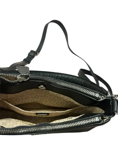 Guess Black Logo Monogram Bag - Image 4