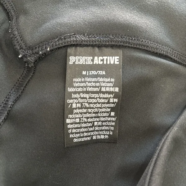 Victoria secrets Black High-Waisted Leggings size M in black with side pockets - Image 6
